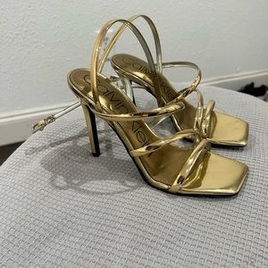 Calvin Klein Gold Heels